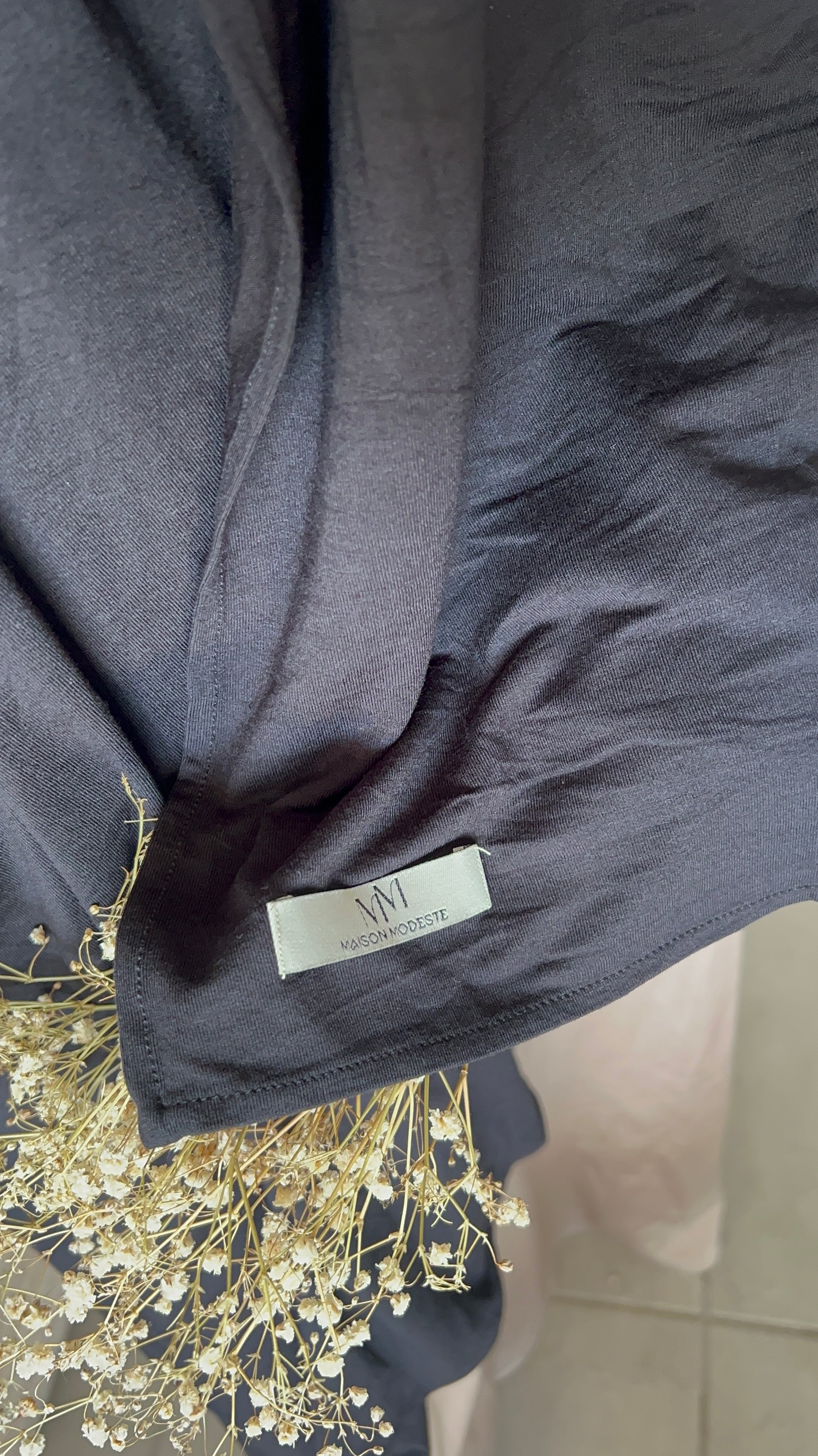 HIJAB JERSEY bambou Black