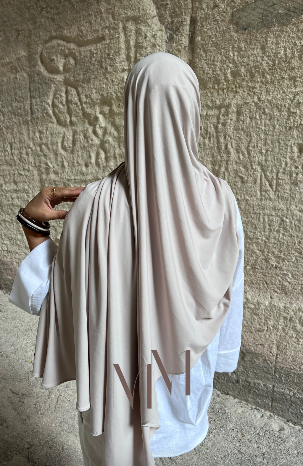 Hijab jersey classy gris nuage