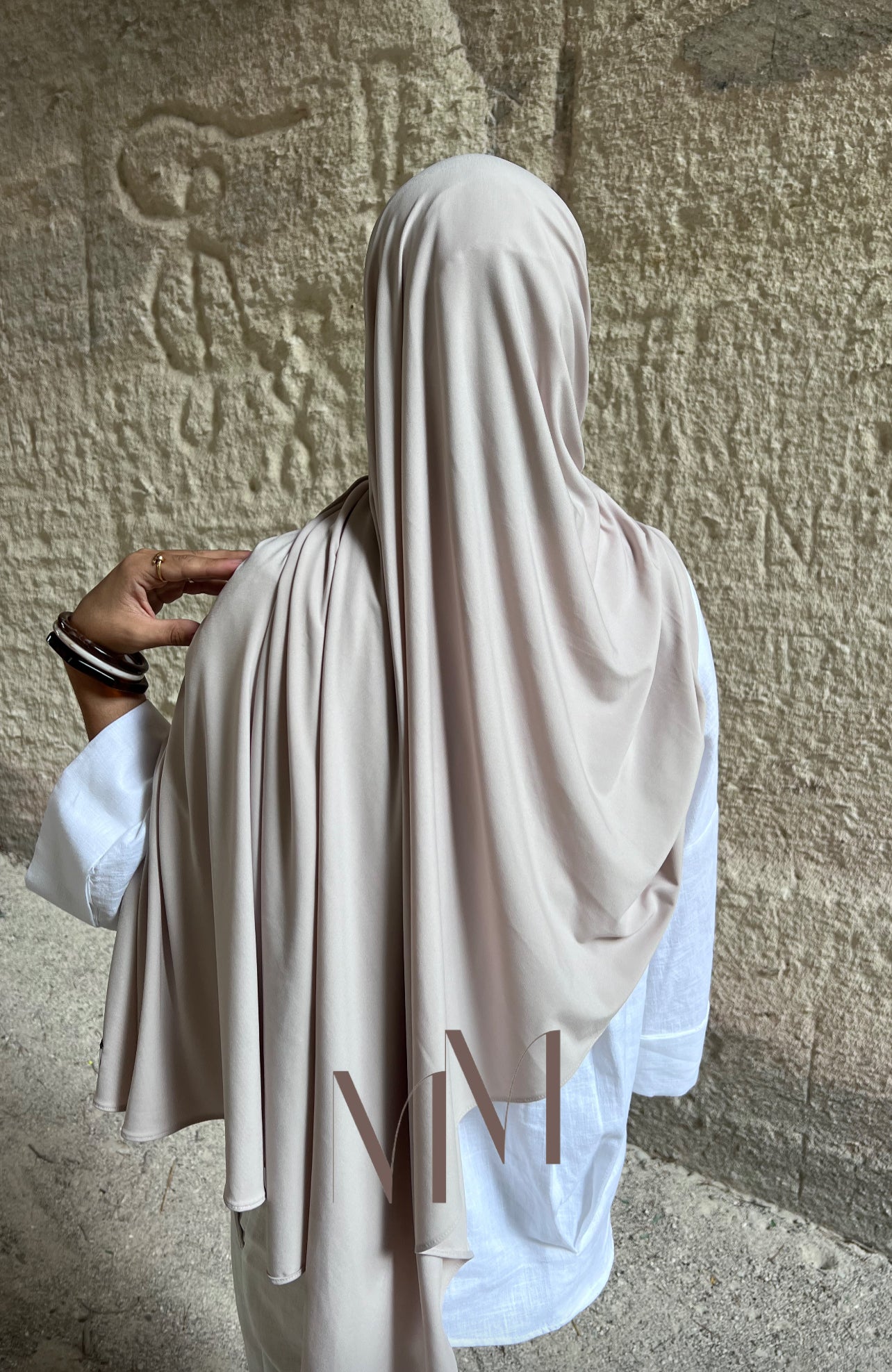 Hijab jersey classy gris nuage