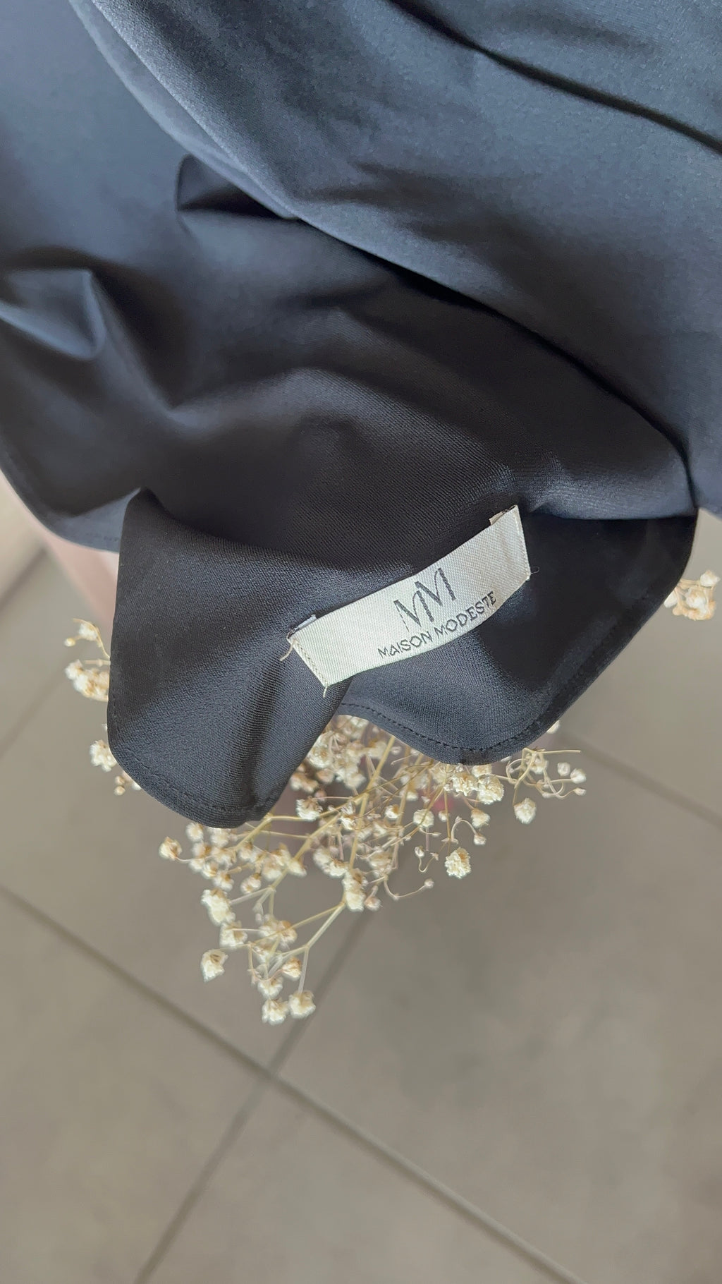 Hijab jersey classy noir