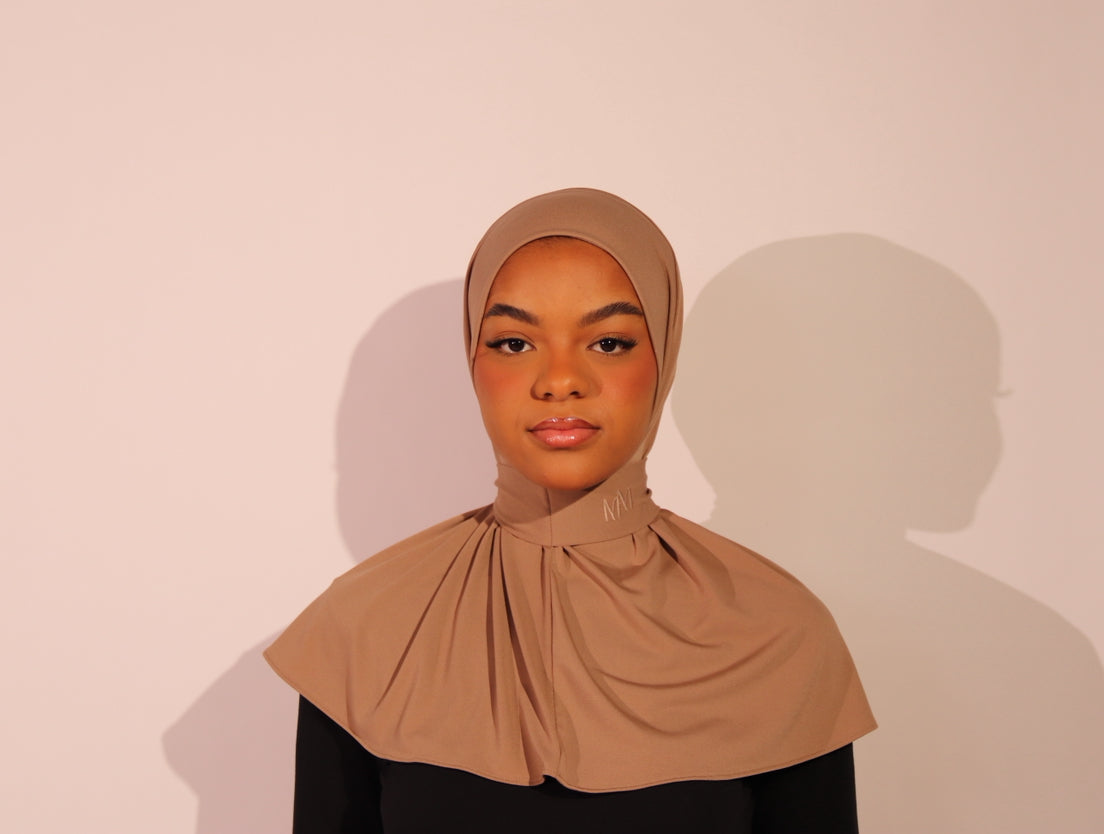 Cagoule jersey tobacco brown