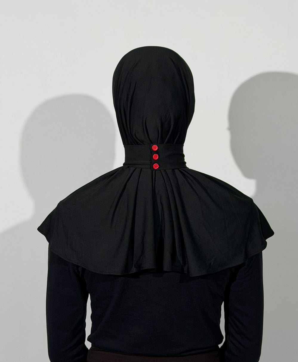 CAGOULE jersey black logo rouge