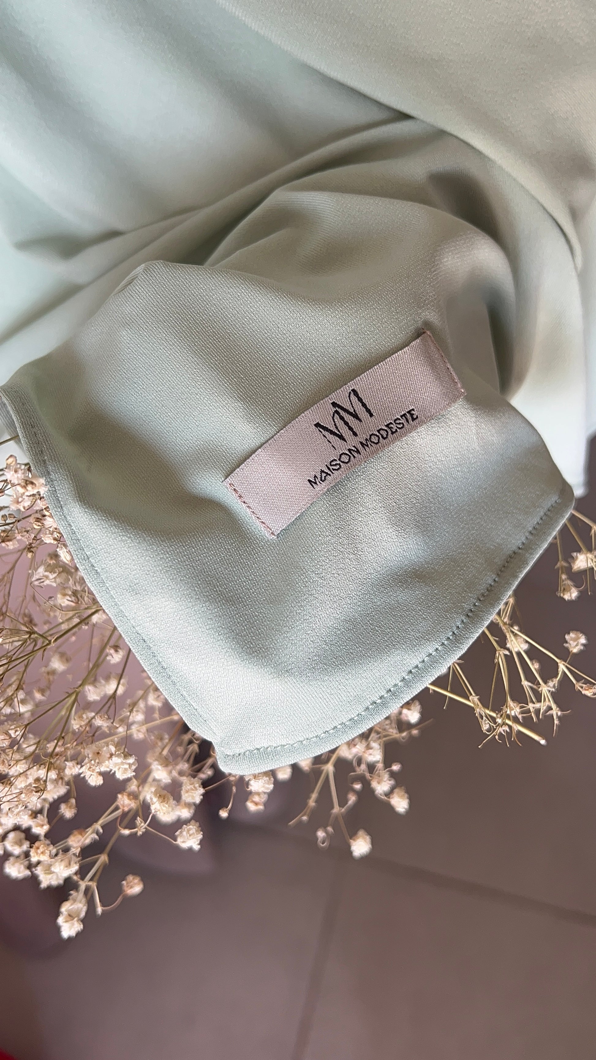 Hijab jersey classy vert sauge