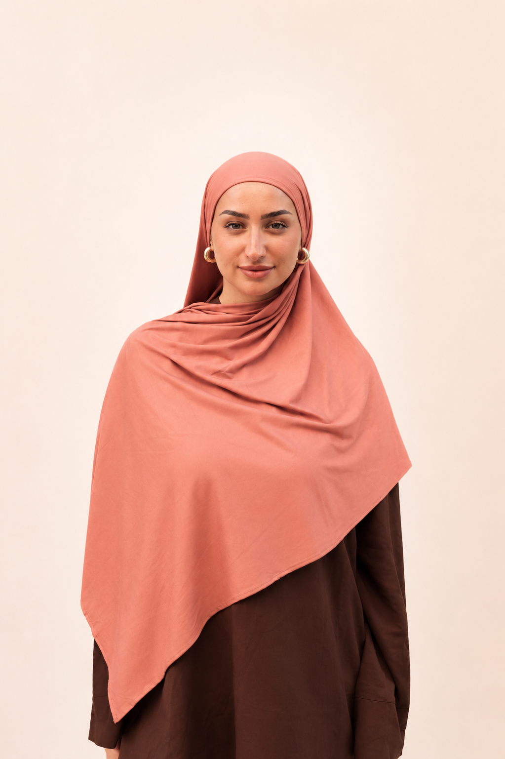 Bamboo jersey terracotta