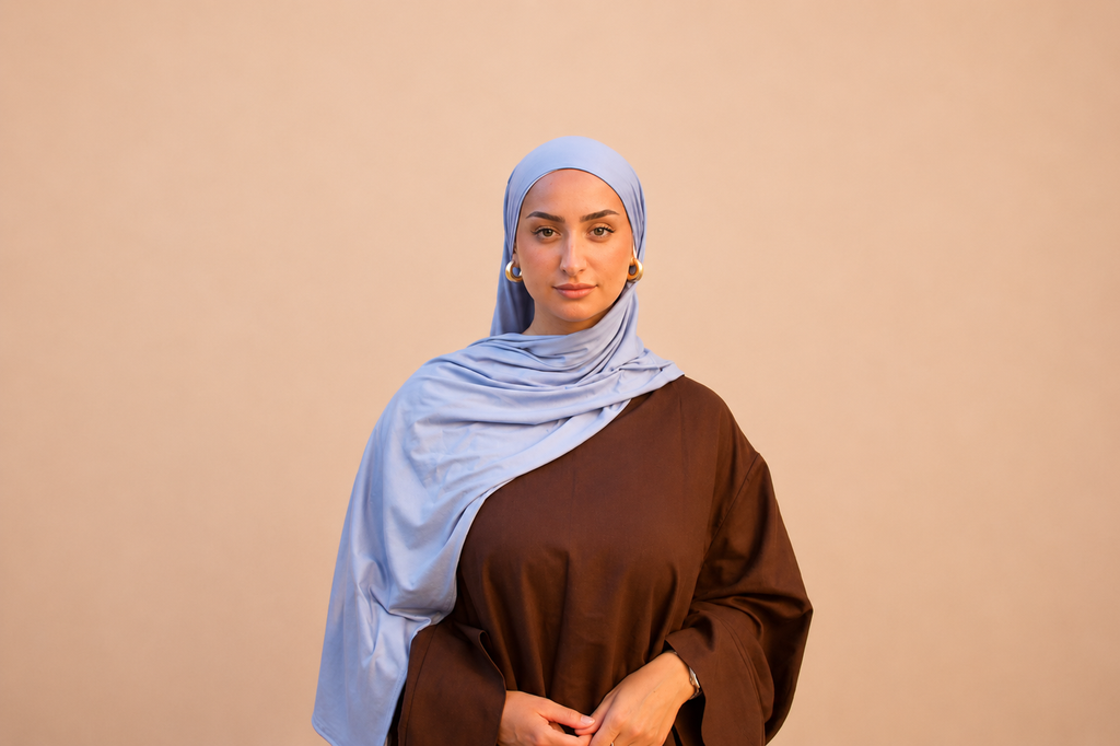 Bamboo jersey azur