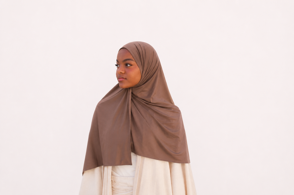 Liquid jersey ash brown