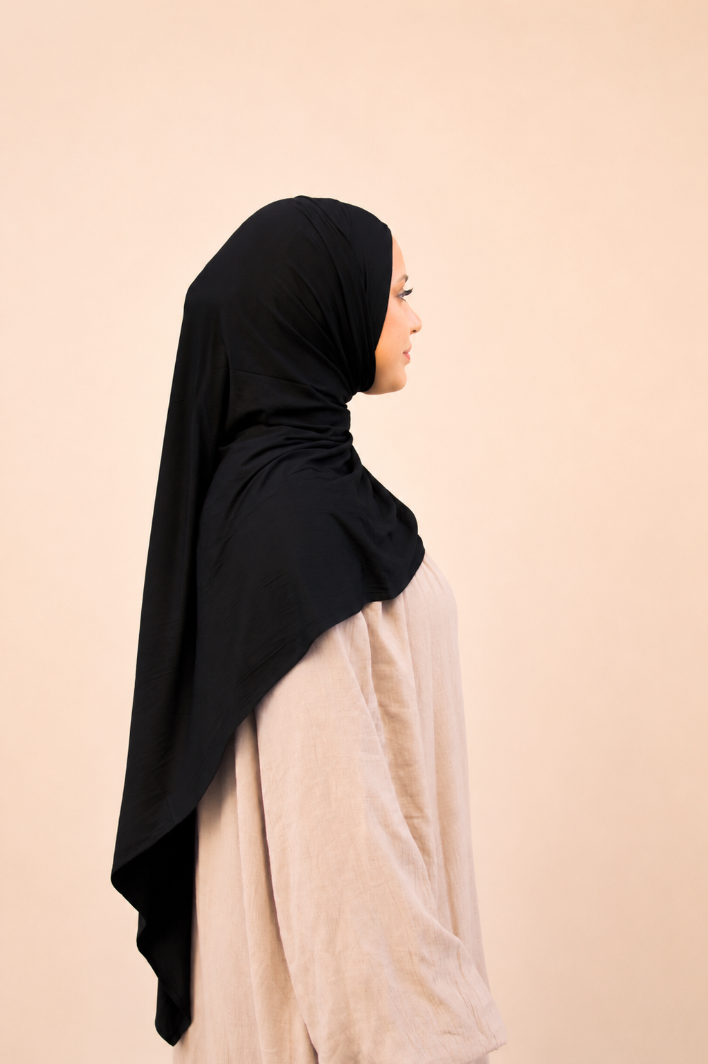 Schwarzer Bambus-Jersey