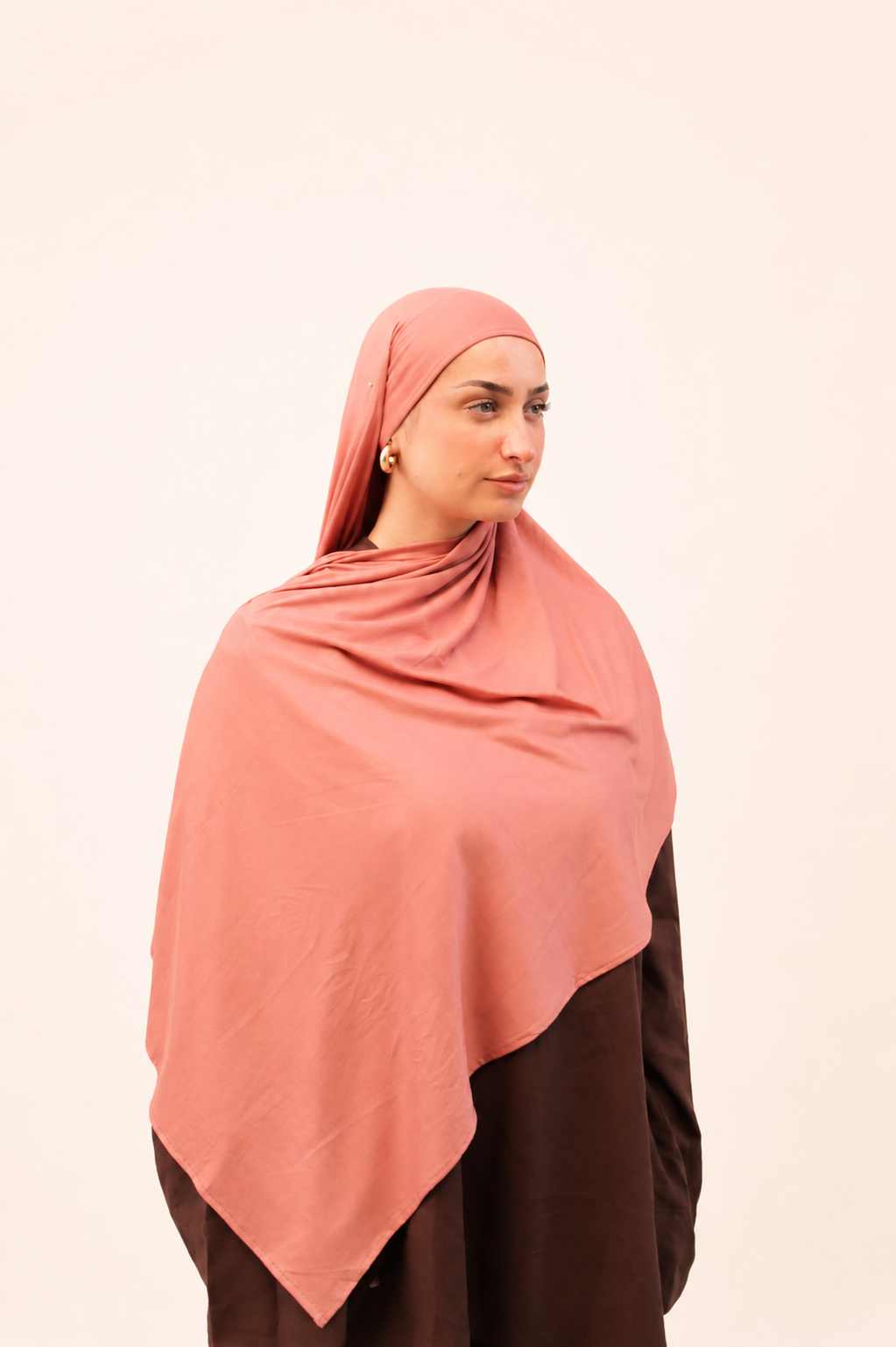 Bamboo jersey terracotta