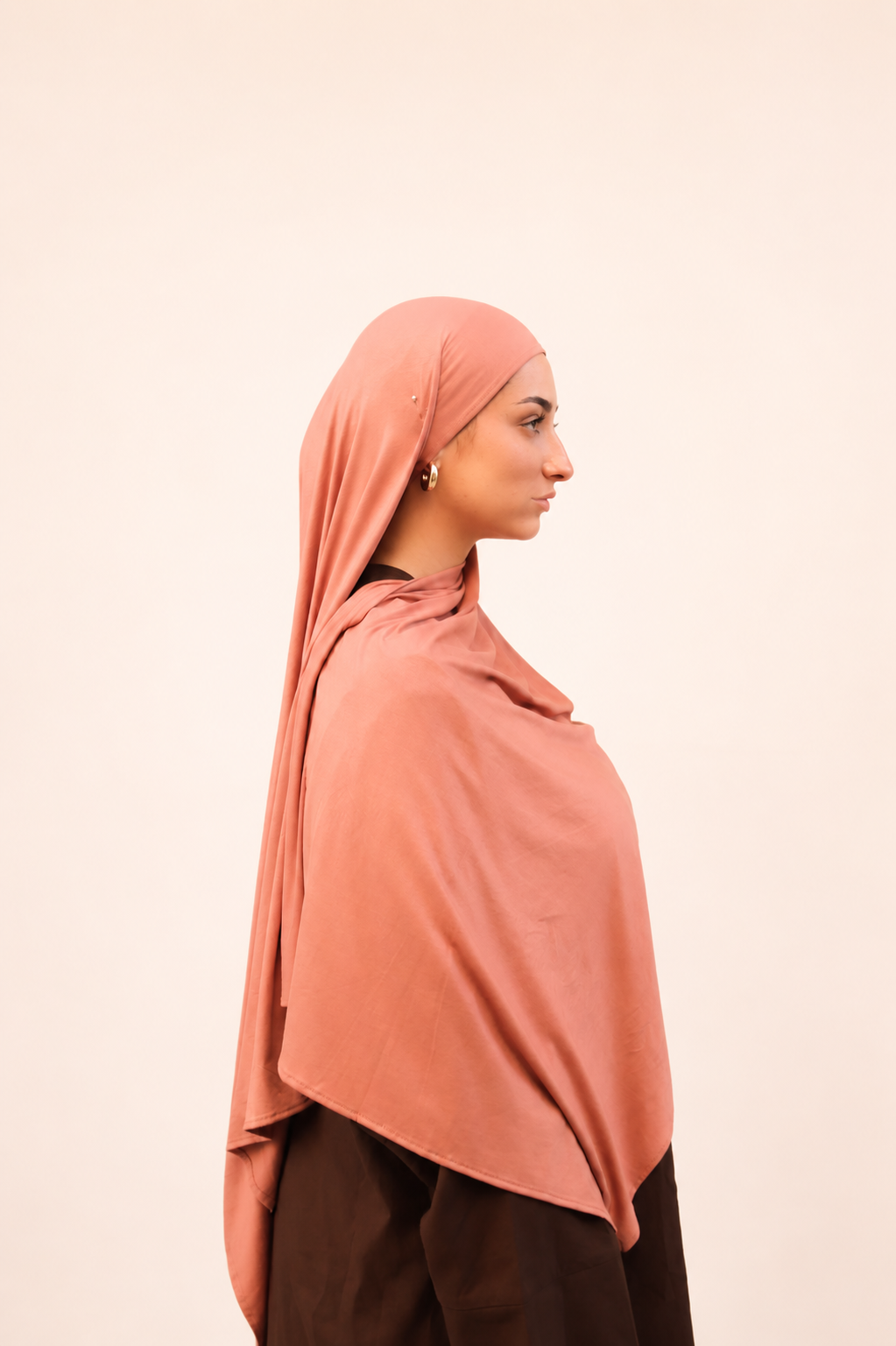 Bamboo jersey terracotta