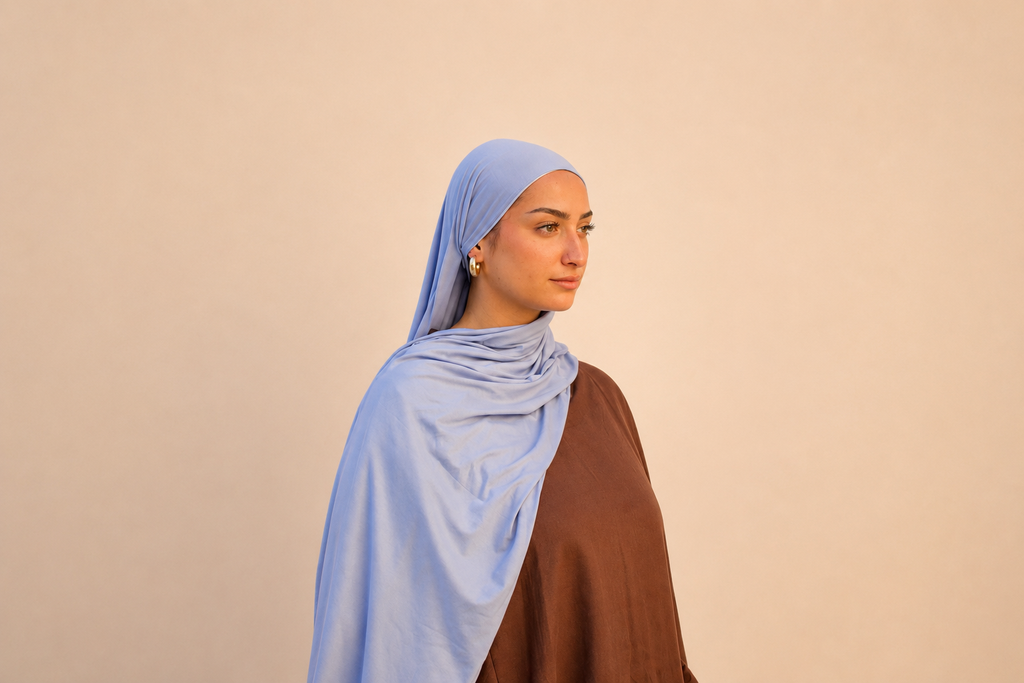 Bamboo jersey azur
