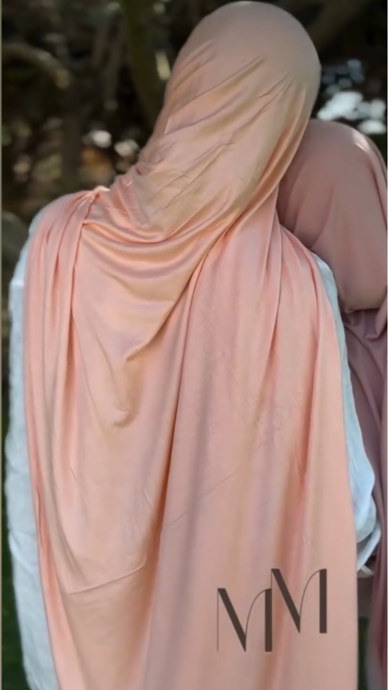 HIJAB JERSEY bambou PECHE MELBA