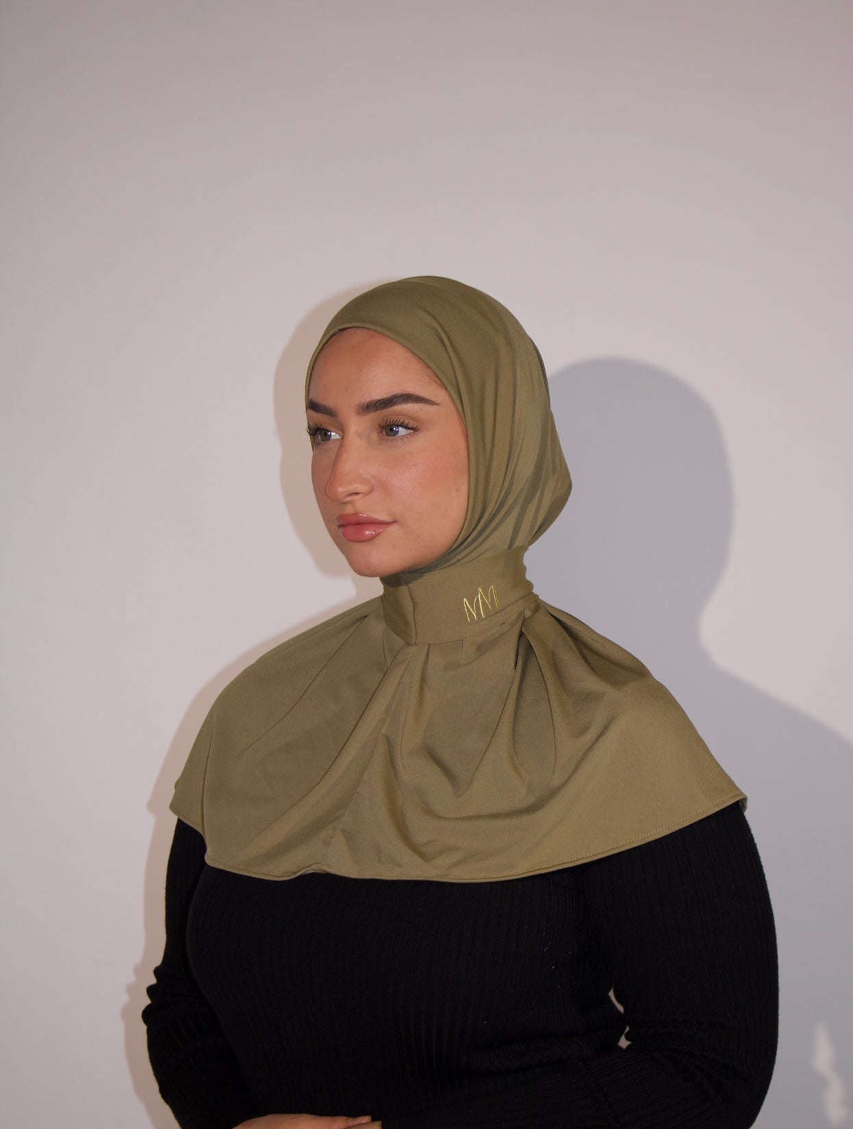 Cagoule jersey olive Brown