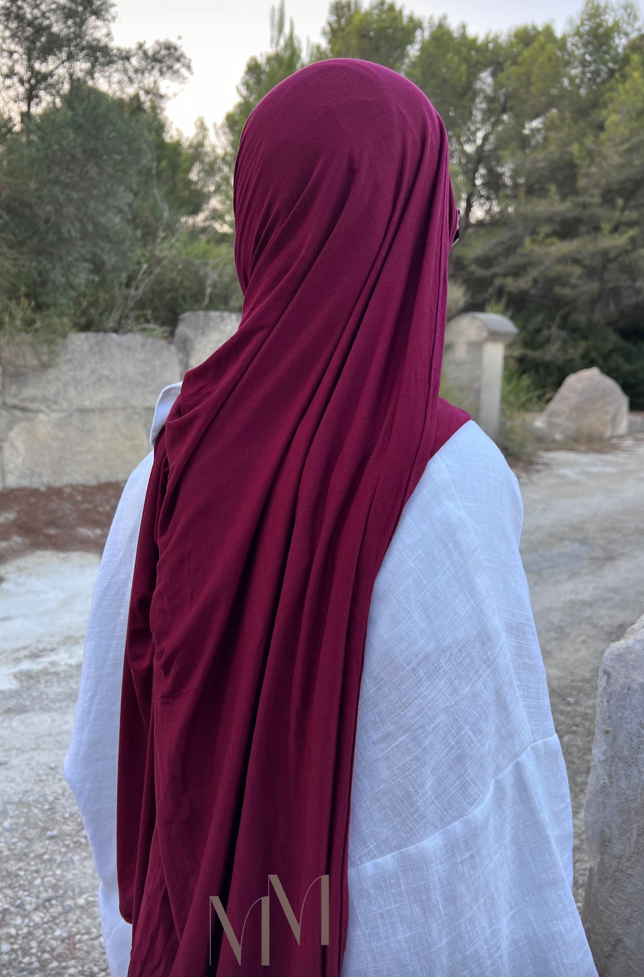 Hijab Jersey bambou cherry
