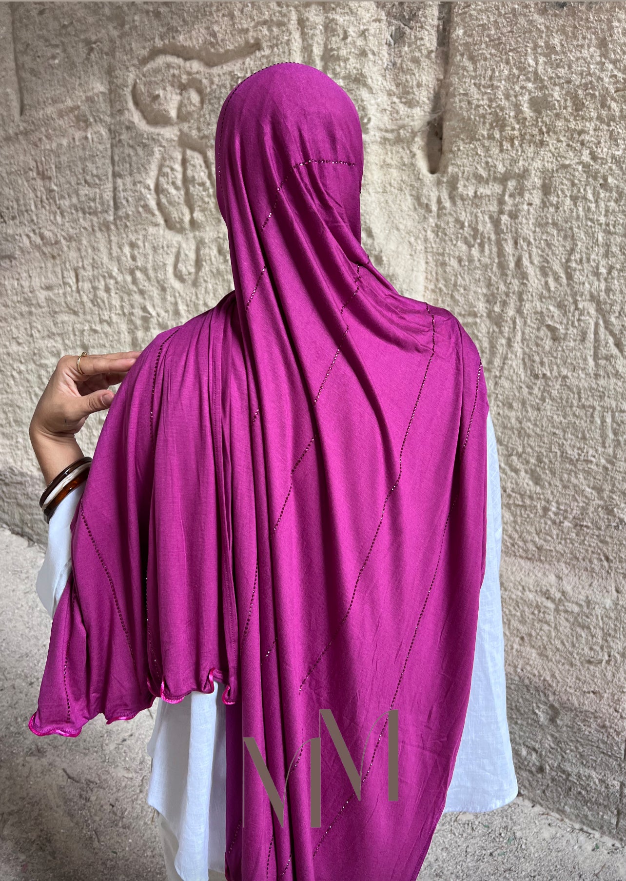 Hijab perla rose fushia
