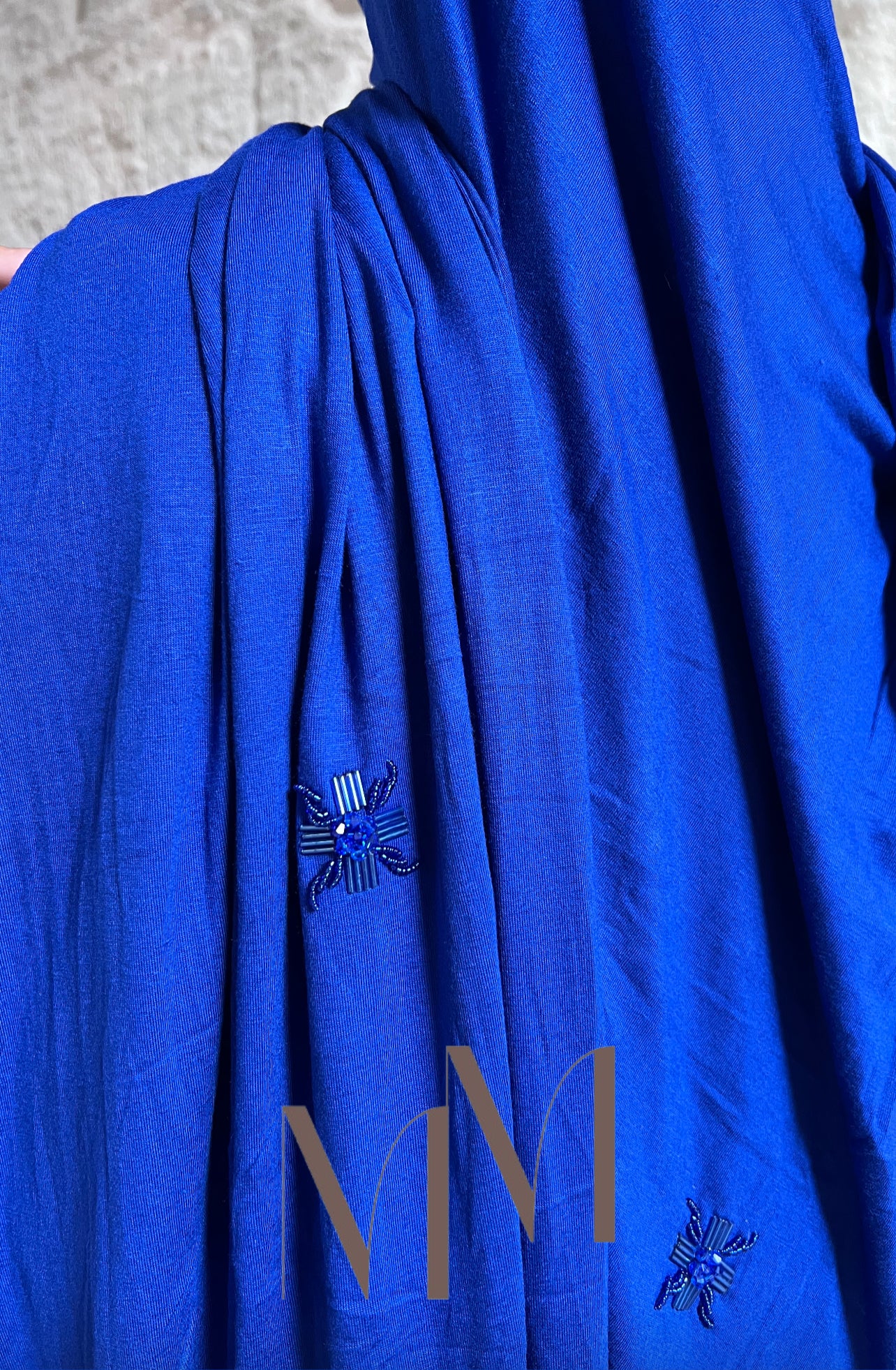 Hijab diamant bleu roi