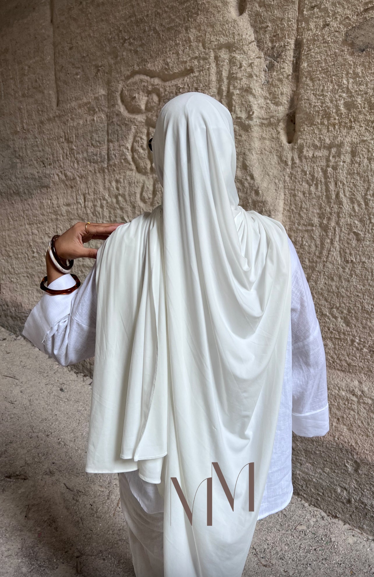 Hijab jersey classy blanc