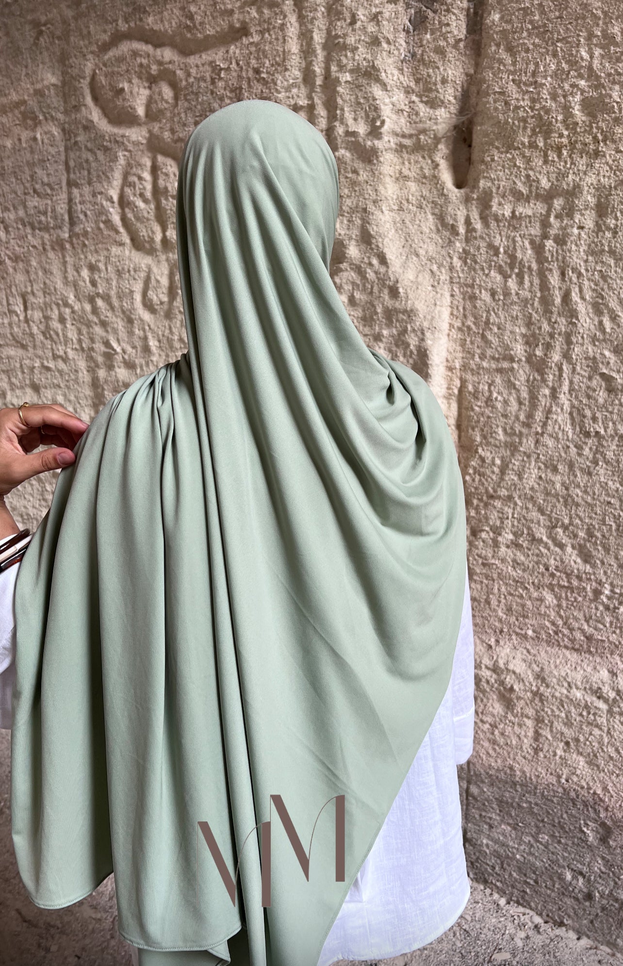 Hijab jersey classy vert sauge