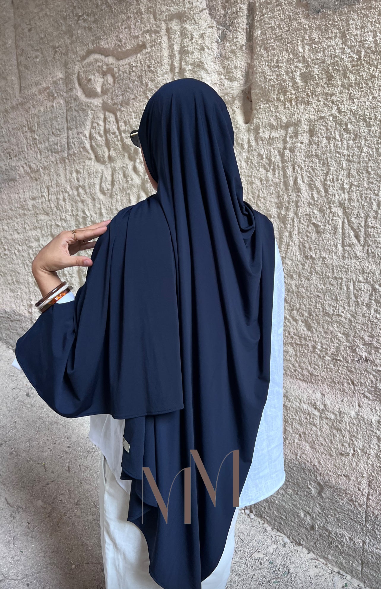 Hijab jersey classy bleu nuit