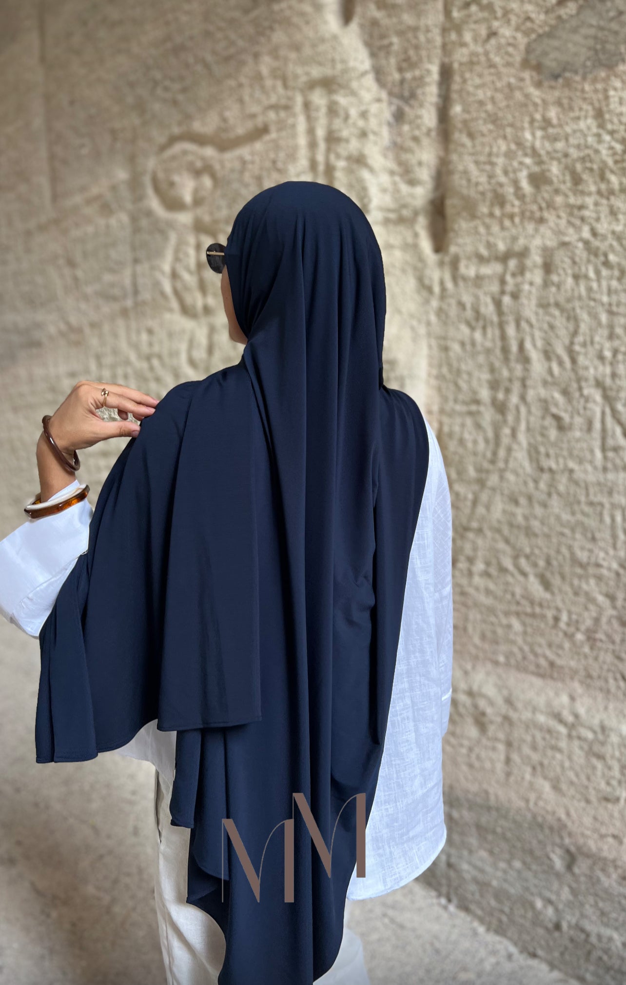 Hijab jersey classy bleu nuit