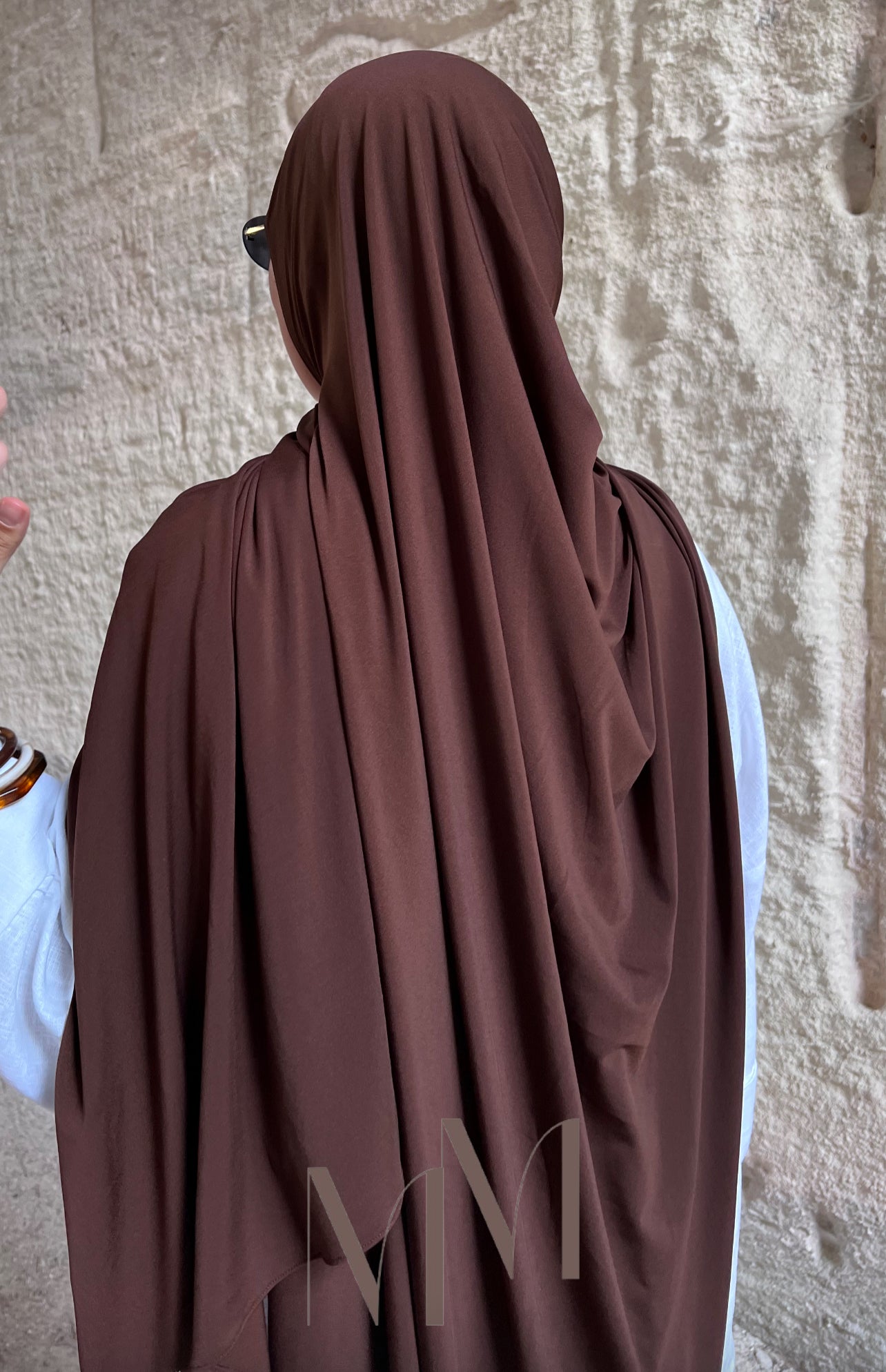 Hijab jersey classy marron