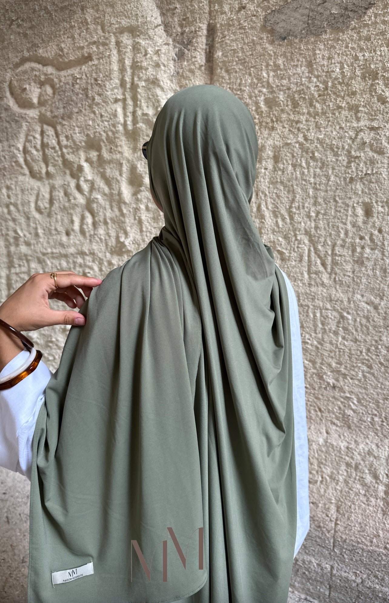Hijab jersey classy kaki