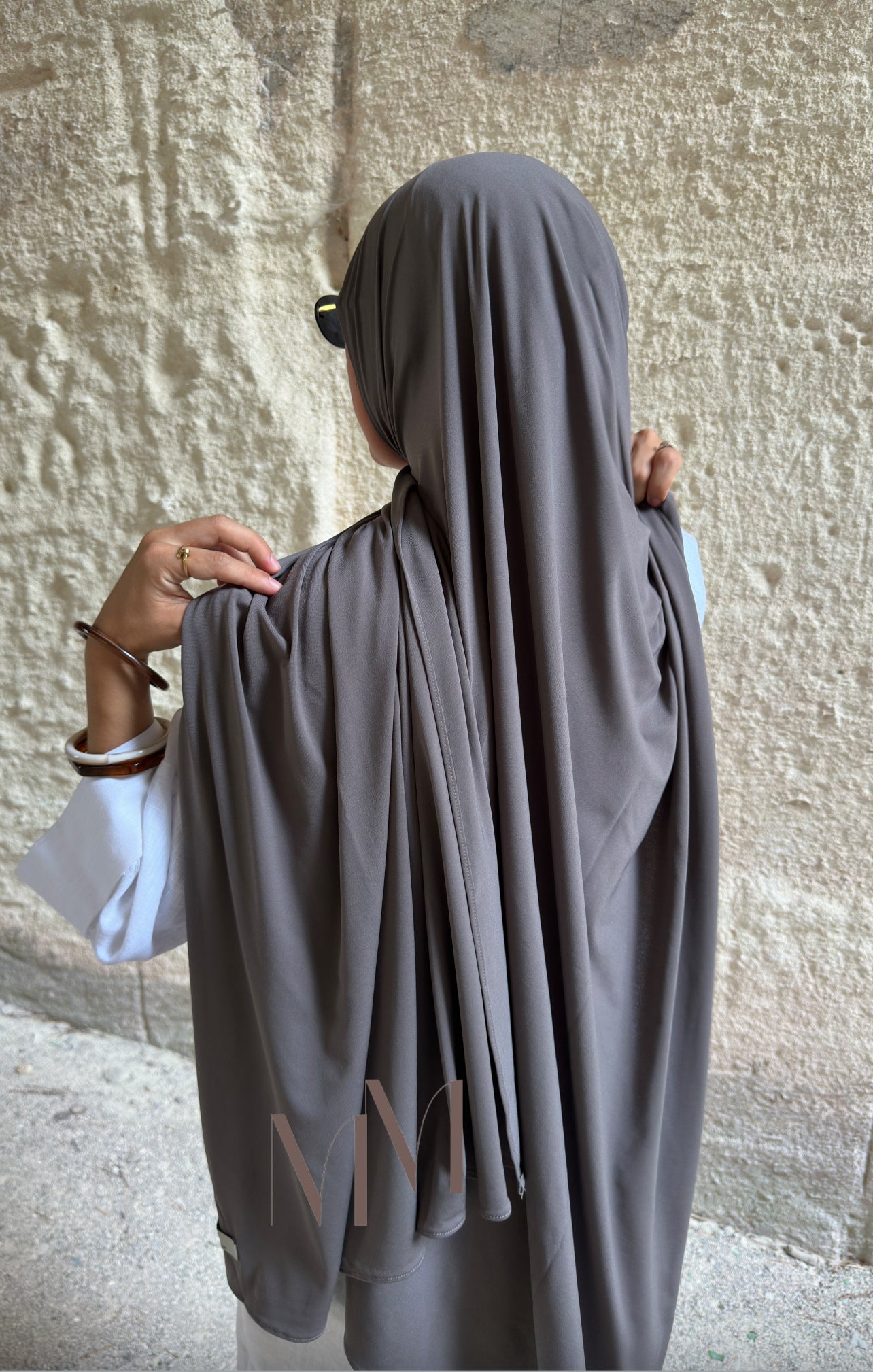 Hijab jersey classy gris anthracite